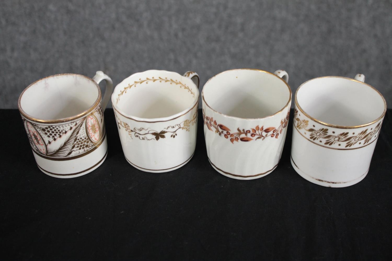 A large collection of twenty 19th century coffee cannisters with hand painted floral and foliate - Image 6 of 9