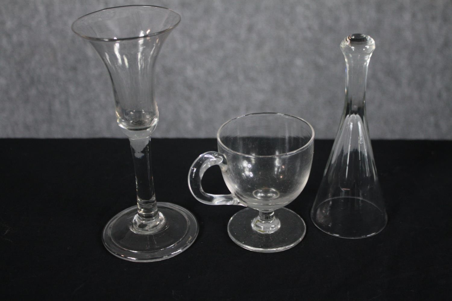 An assortment of glassware including stemmed glasses and five mulled wine glasses. H.18cm. (largest) - Image 3 of 4