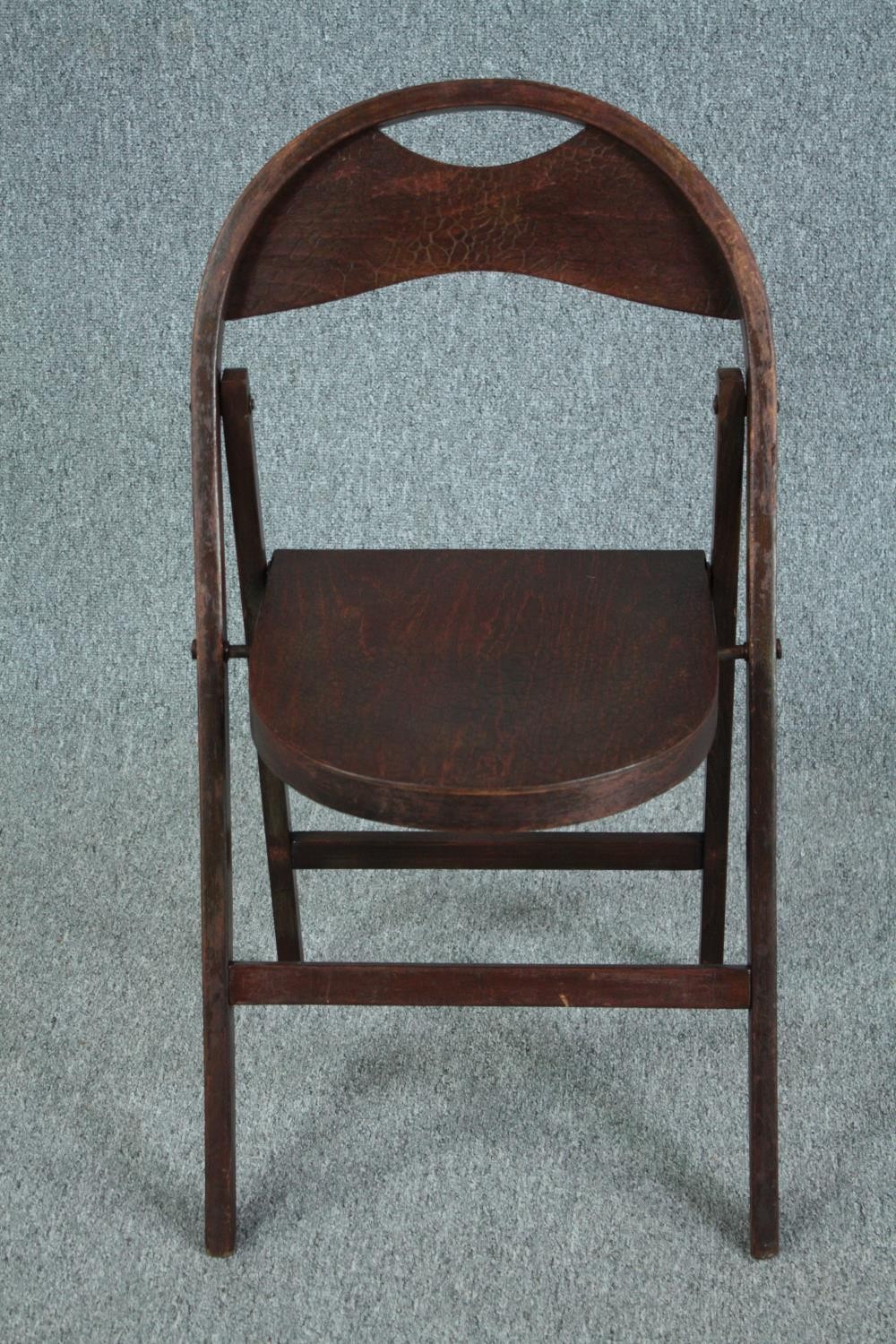 A set of six folding chairs from the Festival of Britain (1951), each stamped to the underside. - Image 3 of 6