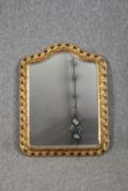 Two vintage gilt framed wall mirrors. H.67 W.50cm.