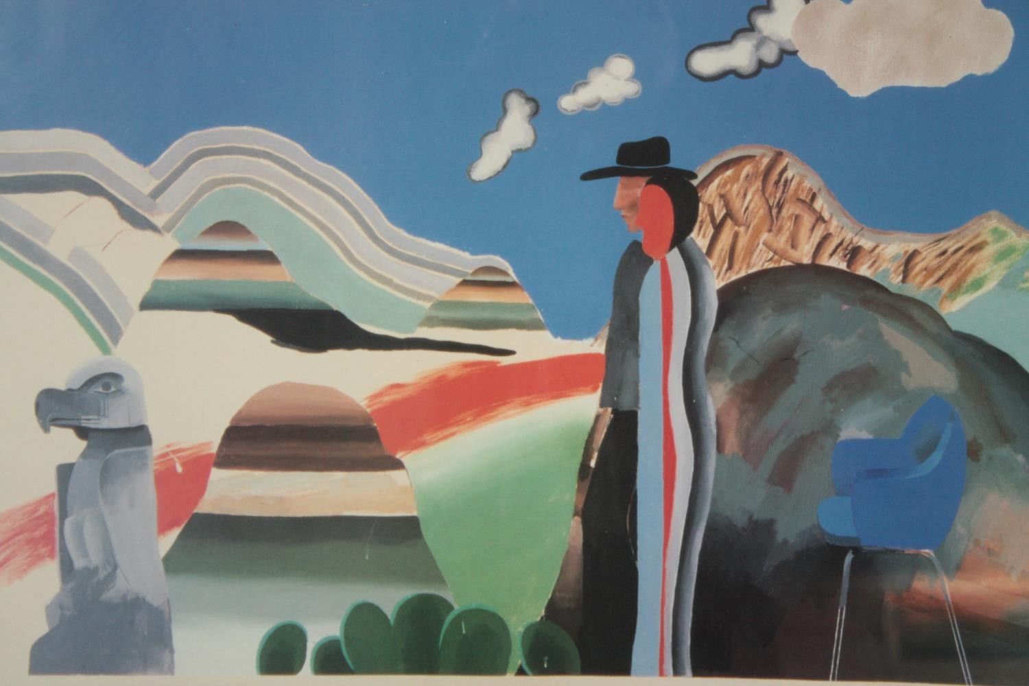 David Hockney. A poster printed by the Royal Academy for their Pop Art show which ran from Sep-Dec