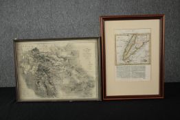 A nineteenth century hand coloured map of The Kingdom of Chile and another of the Ottoman Empire.