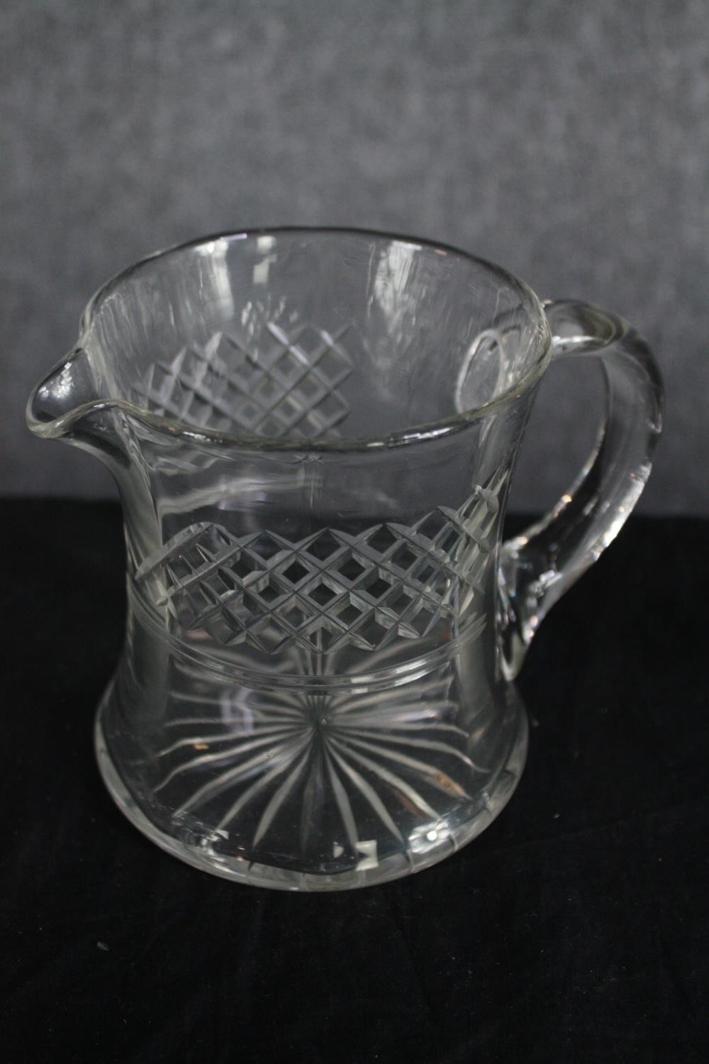 Six sherry glasses and and two jugs. H.16cm. (largest) - Image 4 of 4