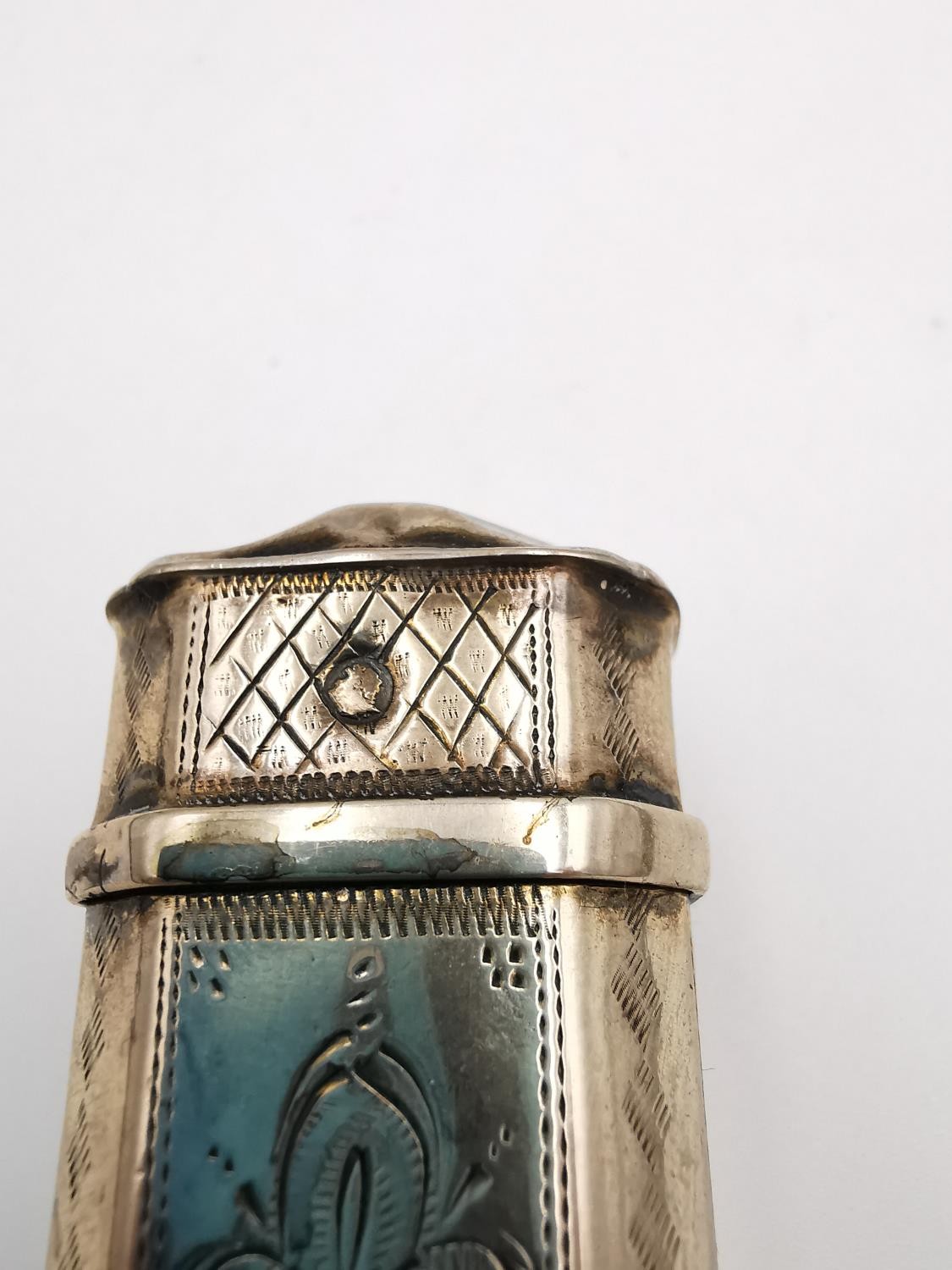 A Dutch 835 silver Lodderein box along with a German silver snuff box with gilded interior by - Image 5 of 8