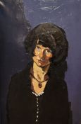 Sir Kyffin Williams, RA, British, (1918 - 2006), oil on canvas, 'Jolanta', monogrammed KW, label