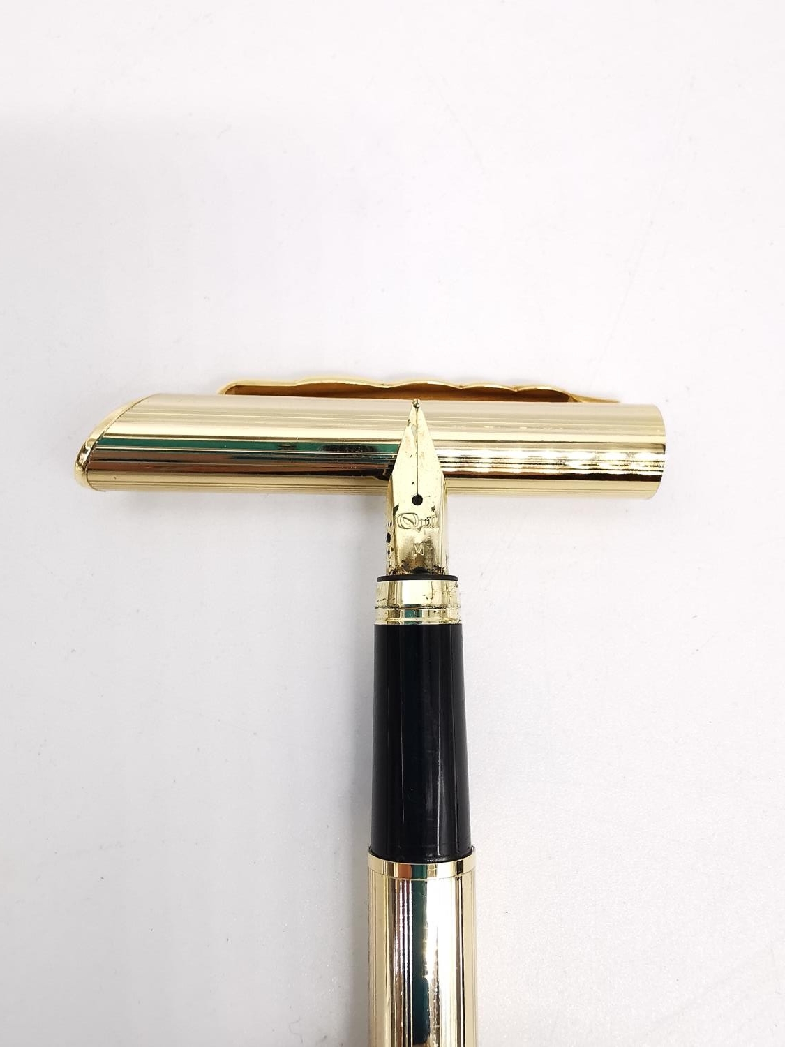 Two cased sets of vintage fountain pens, including a gold plated Schaeffer set with gold plated nibs - Image 11 of 12