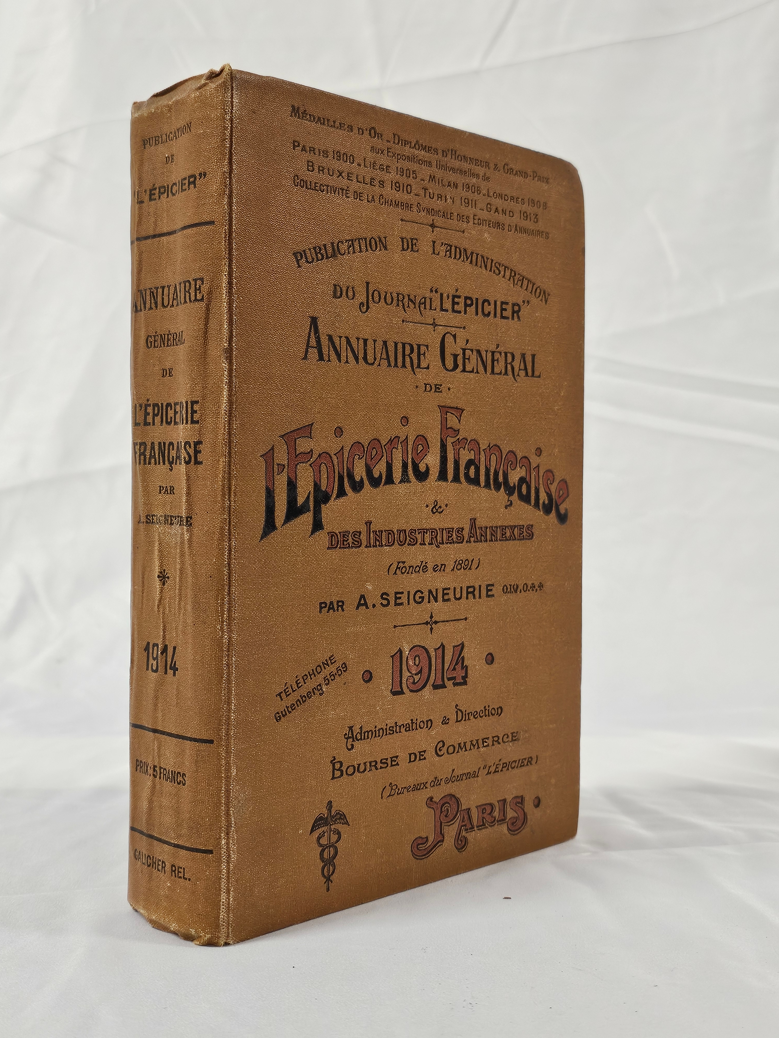 Annuaire General de L'epicerie Française et des Industries Annexes. Albert Seigneurie 1914. 1018