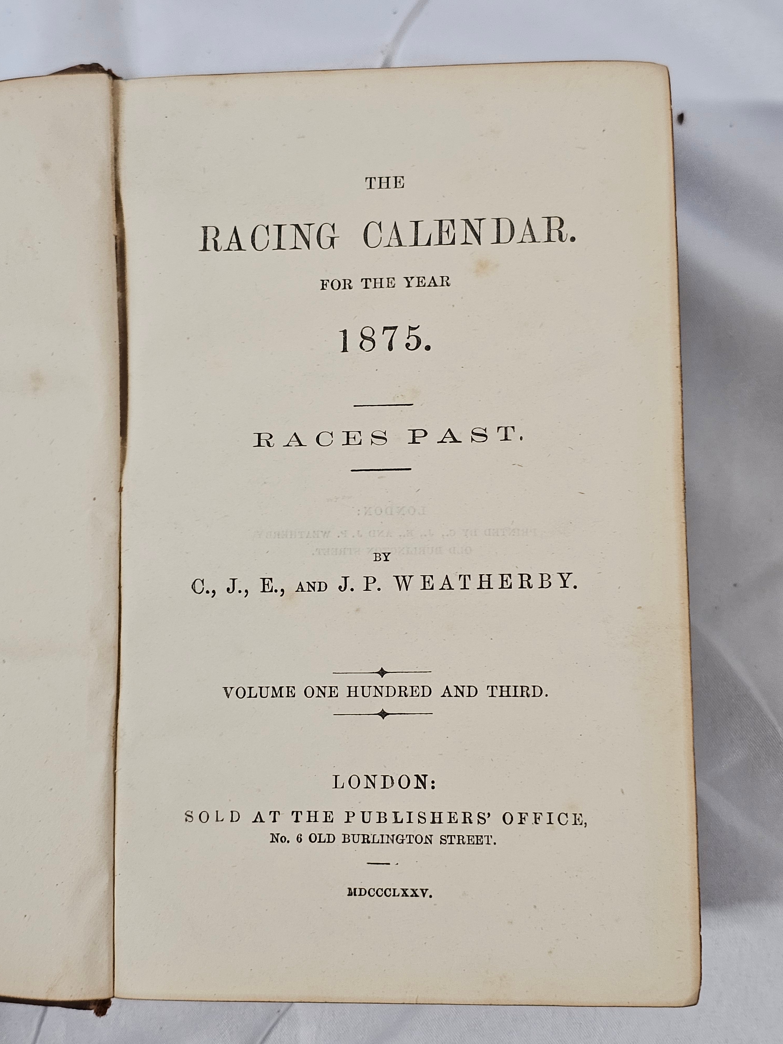 The Racing Calendar, Races Past. A collection of 28 issues dating from between 1841 to 1923. H.17 - Image 6 of 7