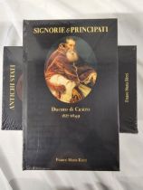 Franco Maria Ricci. A collection of five sealed books. Including Ducato di Castro and Ducato Urbino.