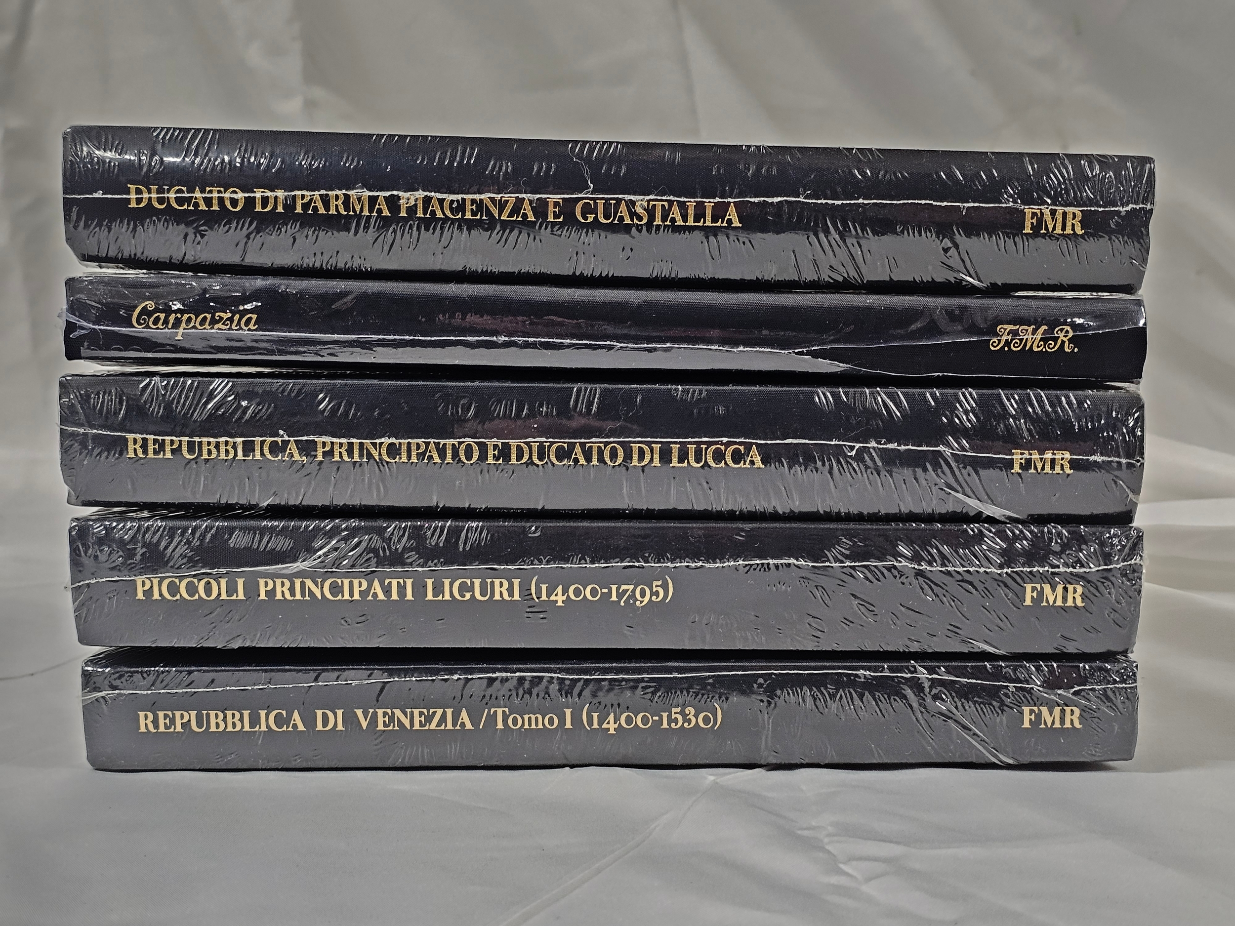 Franco Maria Ricci. A collection of five sealed books. Including Antichi Stati Ducato di Milano