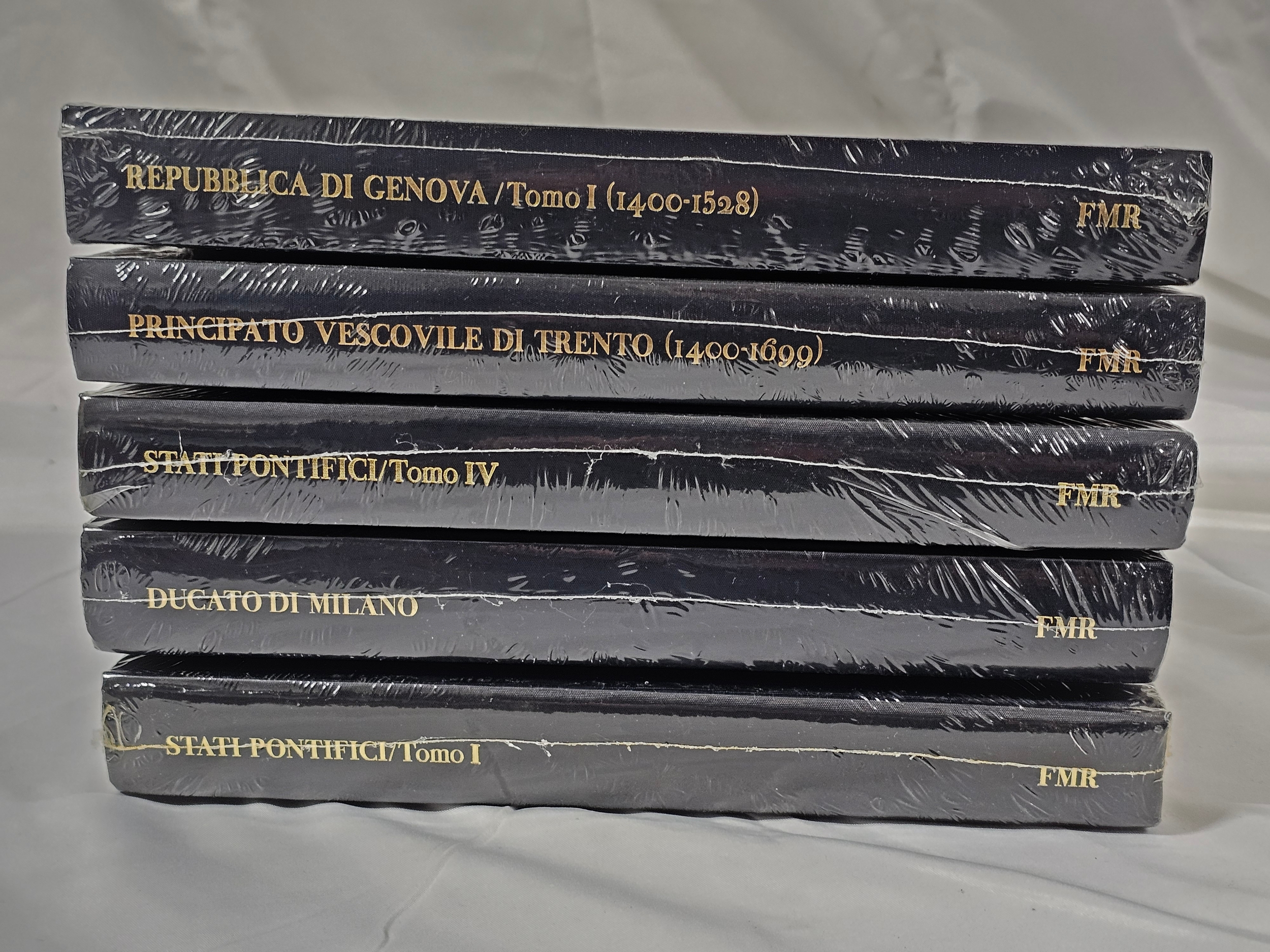 Franco Maria Ricci. A collection of sealed books. Including Signorie e Principati and Ducato Milano.