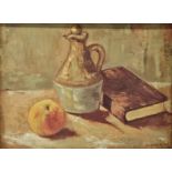 Josef Osser (1908-1988), oil on board, still life study, signed. H.33 W.44cm.