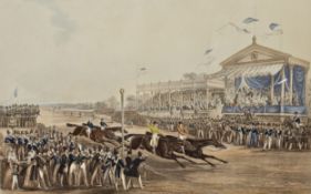 Charles Hunt after George Bryant Campion and John Frederick Herring. Horse racing. A part coloured
