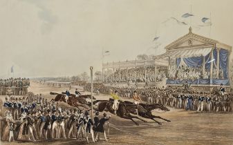 Charles Hunt after George Bryant Campion and John Frederick Herring. Horse racing. A part coloured