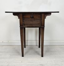 Pembroke work table, 19th century mahogany. H.74 W.80 D.41cm. (Extended)