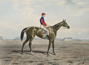 Mademoiselle de Chantilly. Published by Hall H. & J. Harris. The horse and jockey. Winner of the
