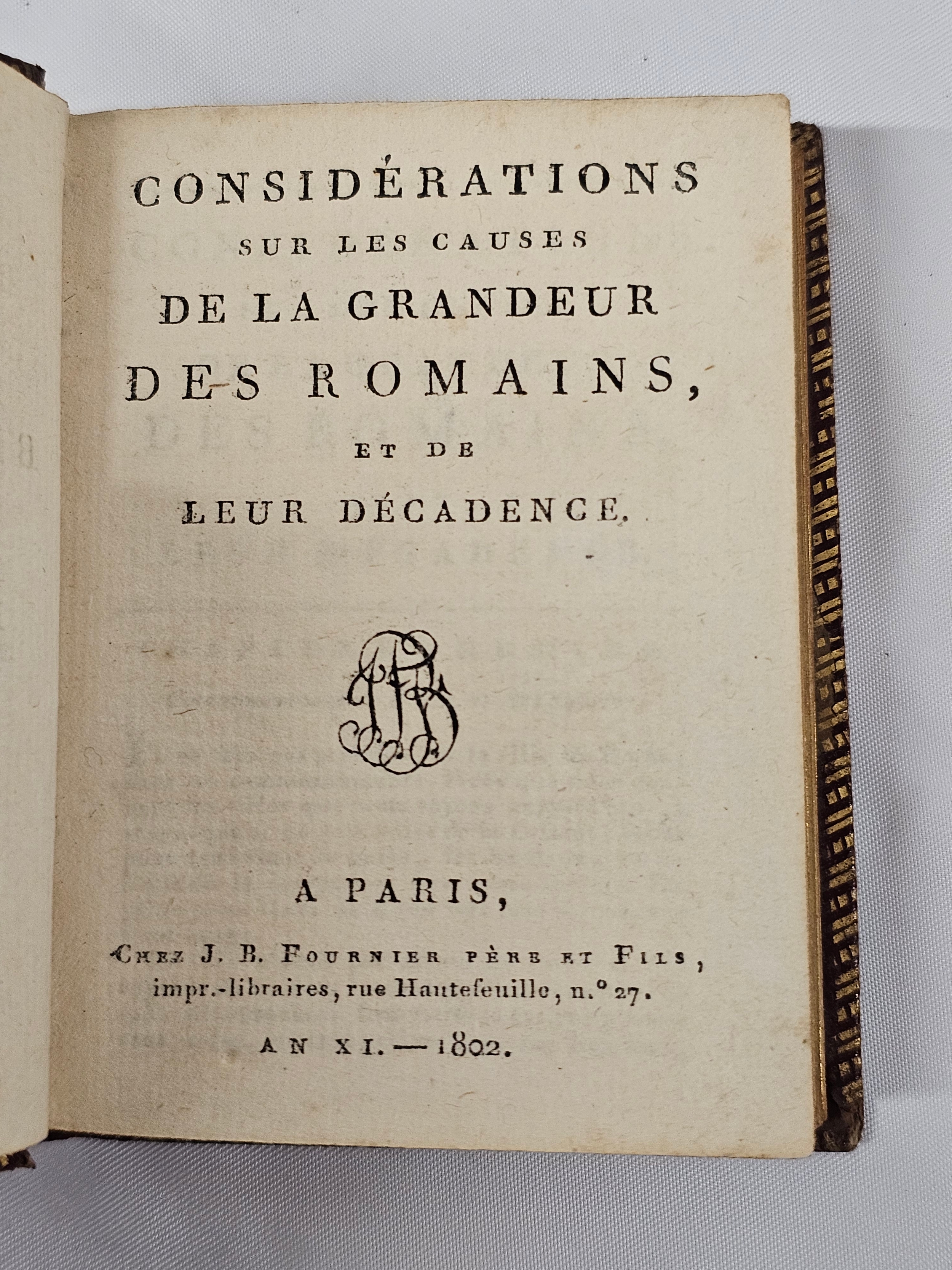 Voltaire, Theatre de. A set of five volumes. Published by Fournier et Fils, 1803. Also, Oeuvres de - Image 6 of 6