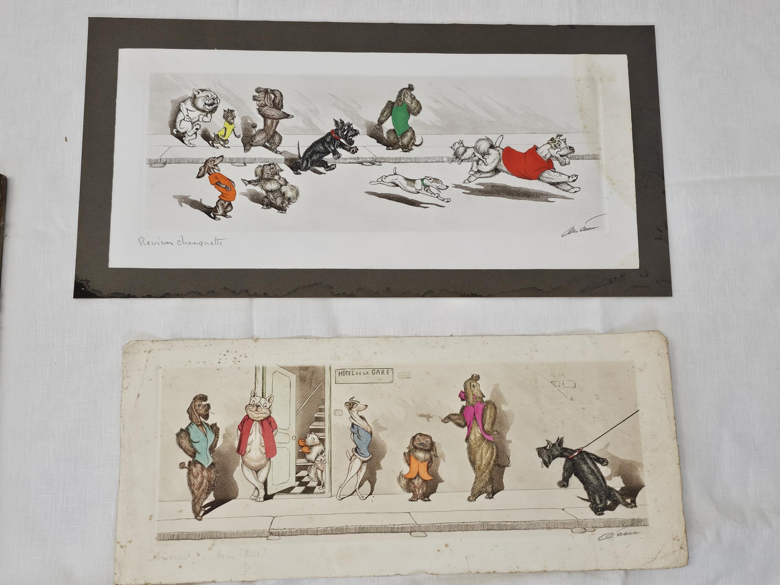 A collection of signed early 20th century prints, three by Boris O'Klein, French, (1893 - 1985), - Image 4 of 8