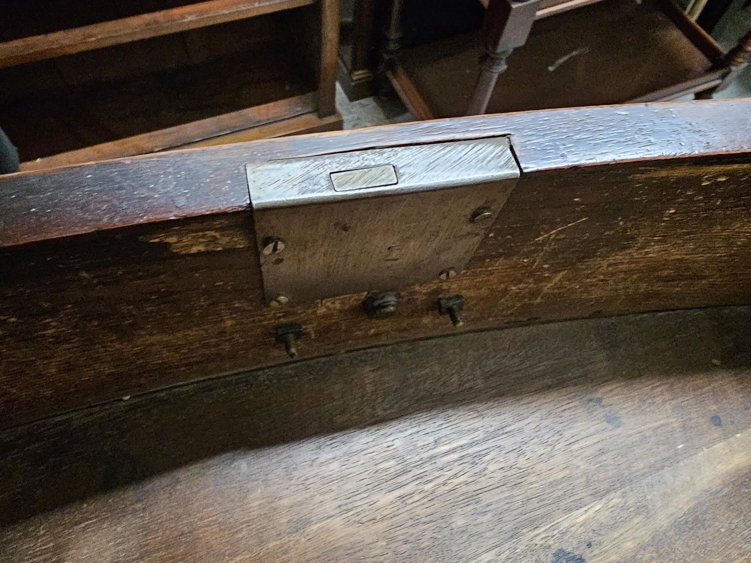 Chest of drawers, Georgian mahogany bowfronted. H.104 W.104 D.54cm. (One leg in need of repair as - Image 4 of 7