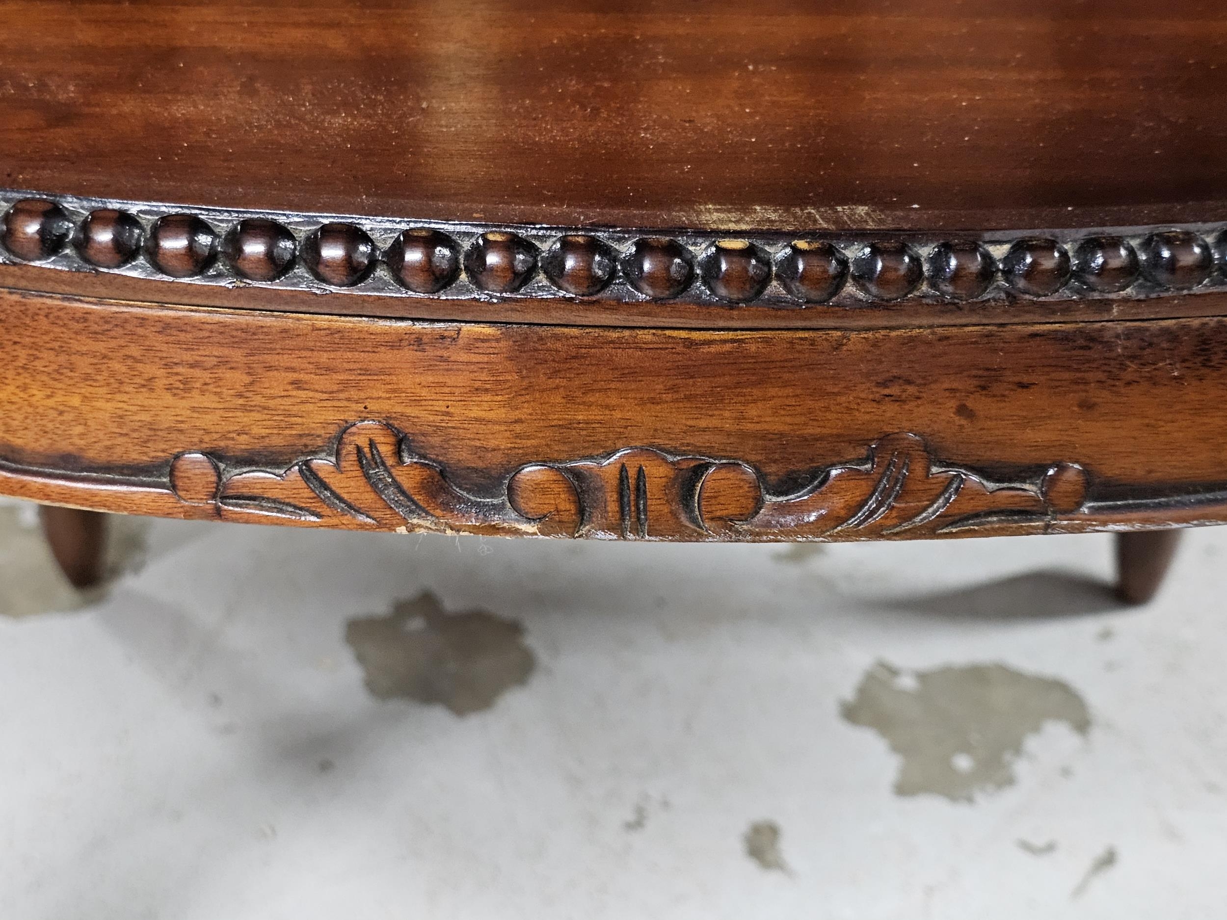 A 19th century style teak drinks or display cabinet fitted with a removable tray top. H.77 W.73cm. - Image 5 of 7