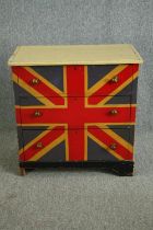 A Tom Dixon Union Jack chest of drawers. H.78 W.77 D.42cm.