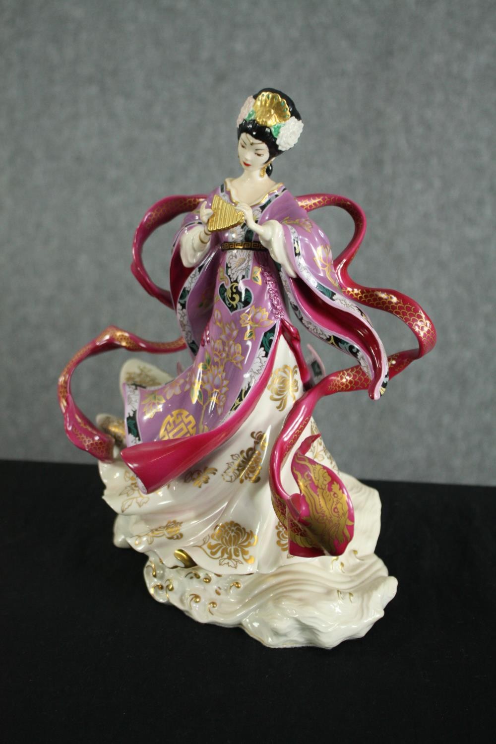 Franklin Mint. The Dragon King's Daughter designed by Caroline Young. Porcelain figurine. H.29cm. - Image 2 of 5
