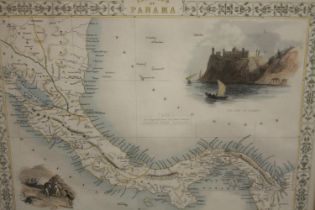 Isthmus of Panama. Engraved by J. Wrightson, Illustrated by H. Warren. Published by John Tallis