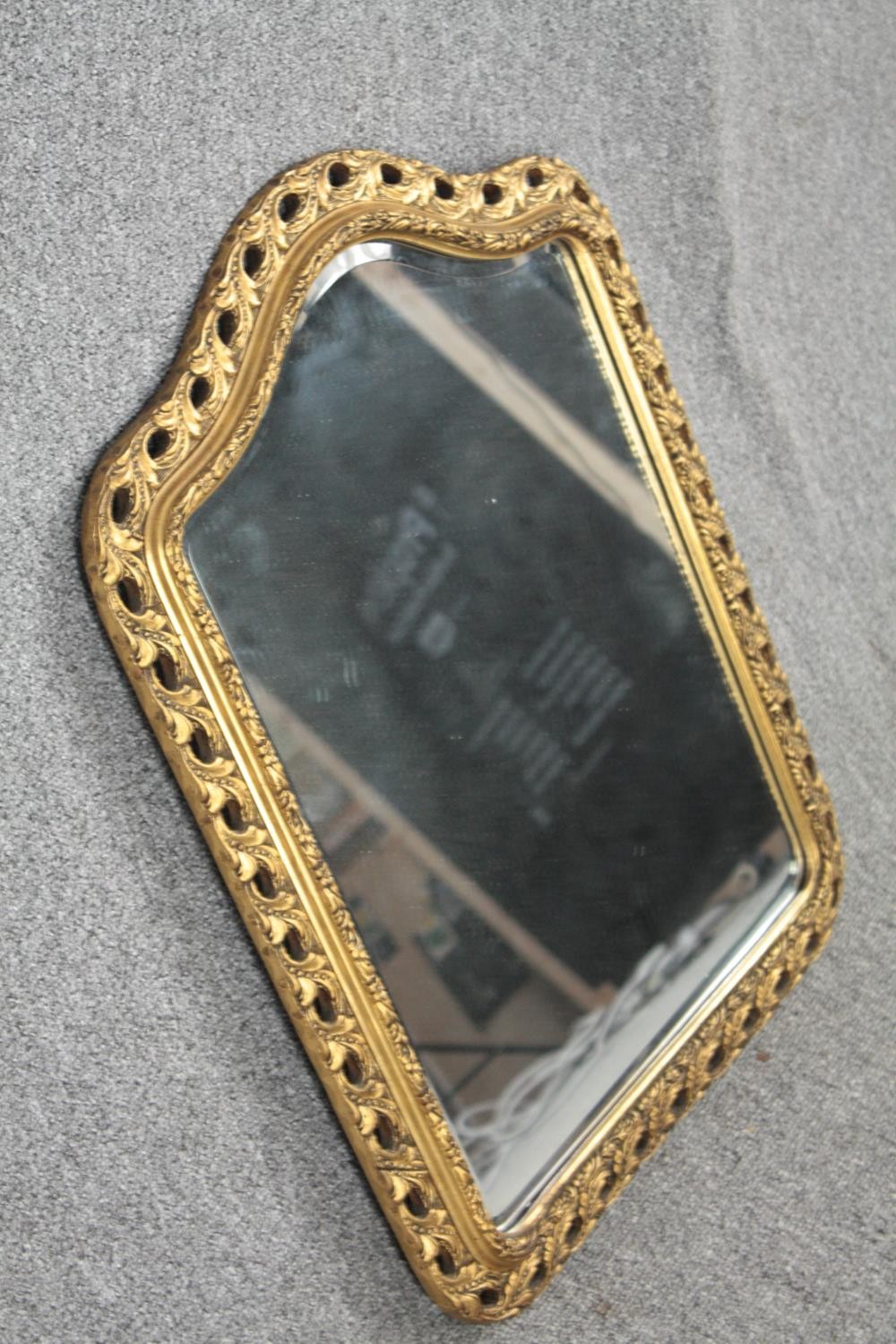 Two vintage gilt framed wall mirrors. H.67 W.50cm. - Image 3 of 7