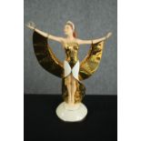 Erte. Franklin Mint. Sunrise in Gold. Figurine. H.28cm.