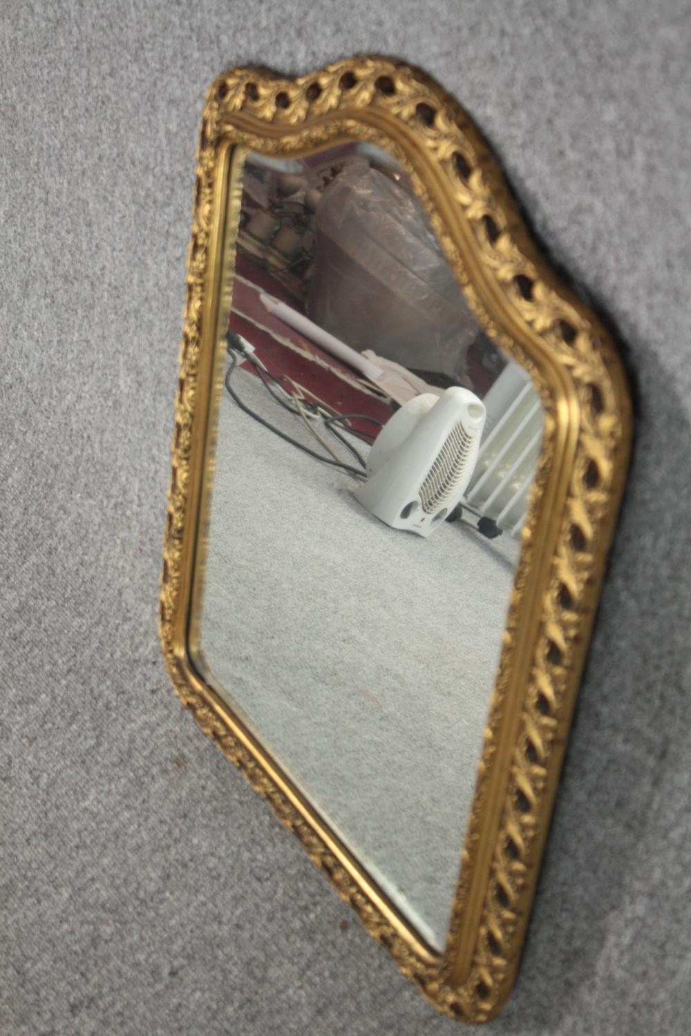 Two vintage gilt framed wall mirrors. H.67 W.50cm. - Image 4 of 7