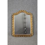 Two vintage gilt framed wall mirrors. H.67 W.50cm.