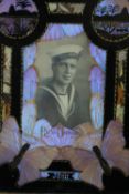 A photo portrait of a sailor who served in HMS Curacoa. The sailor is named 'John' with 'Rio de