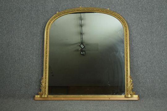 Overmantel mirror, 19th century style gilt framed. H.126 W.138cm. - Image 1 of 5