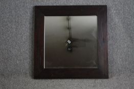 A contemporary hardwood framed mirror. H.82 W.80cm.