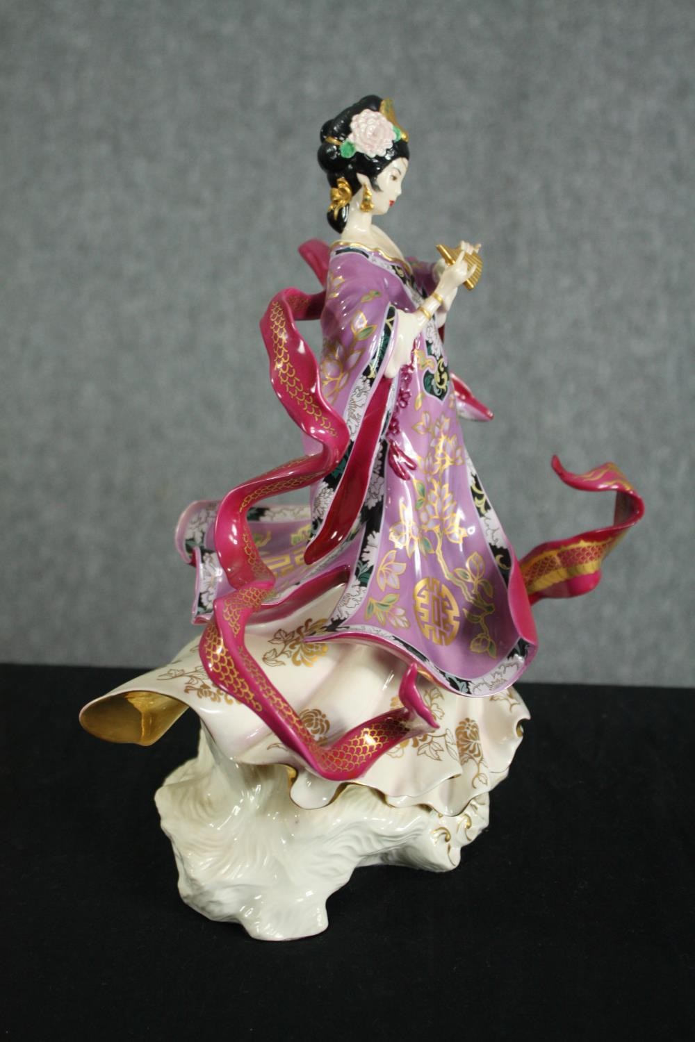 Franklin Mint. The Dragon King's Daughter designed by Caroline Young. Porcelain figurine. H.29cm. - Image 3 of 5