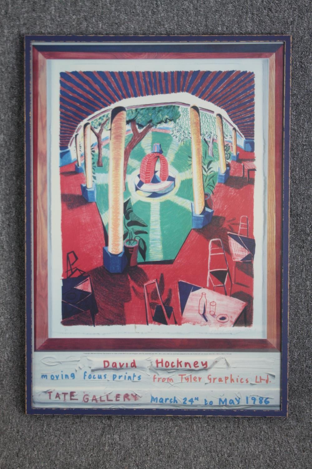 David Hockney. Exhibition published. Printed 1986 by the Tate Gallery for the 'Moving Focus Prints