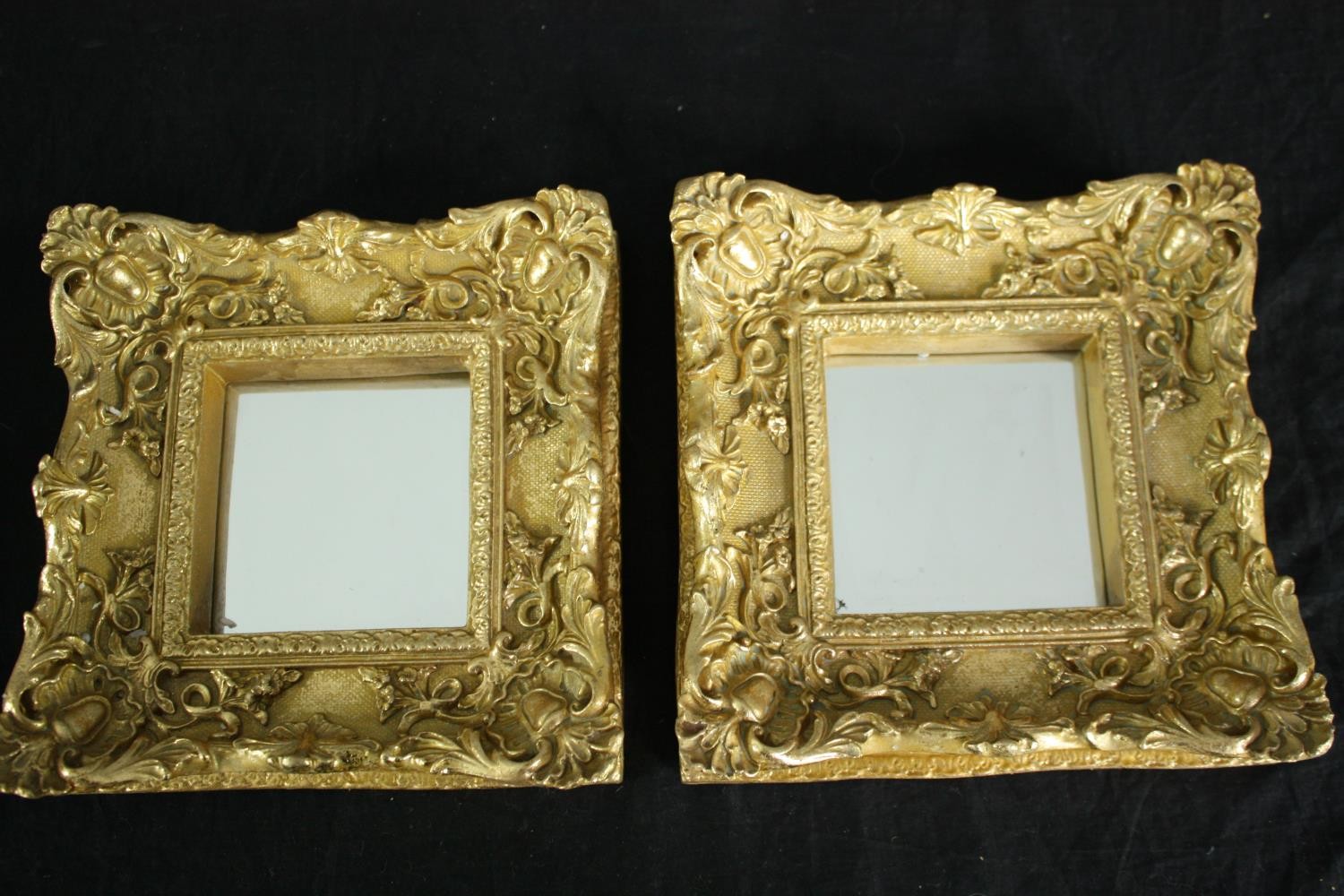 A set of four small contemporary antique style mirrors. H.22 W.22cm. (each) - Image 3 of 4