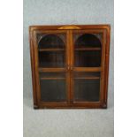 Bookcase, mid century oak. H.114 W.101 D.28cm.