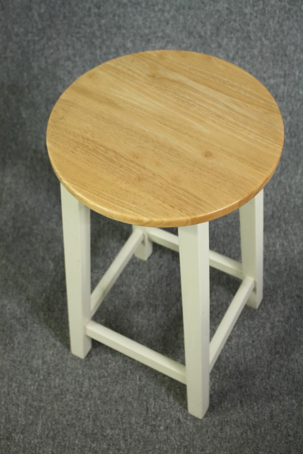 A pair of contemporary high stools. H.65cm. (each) - Image 4 of 4