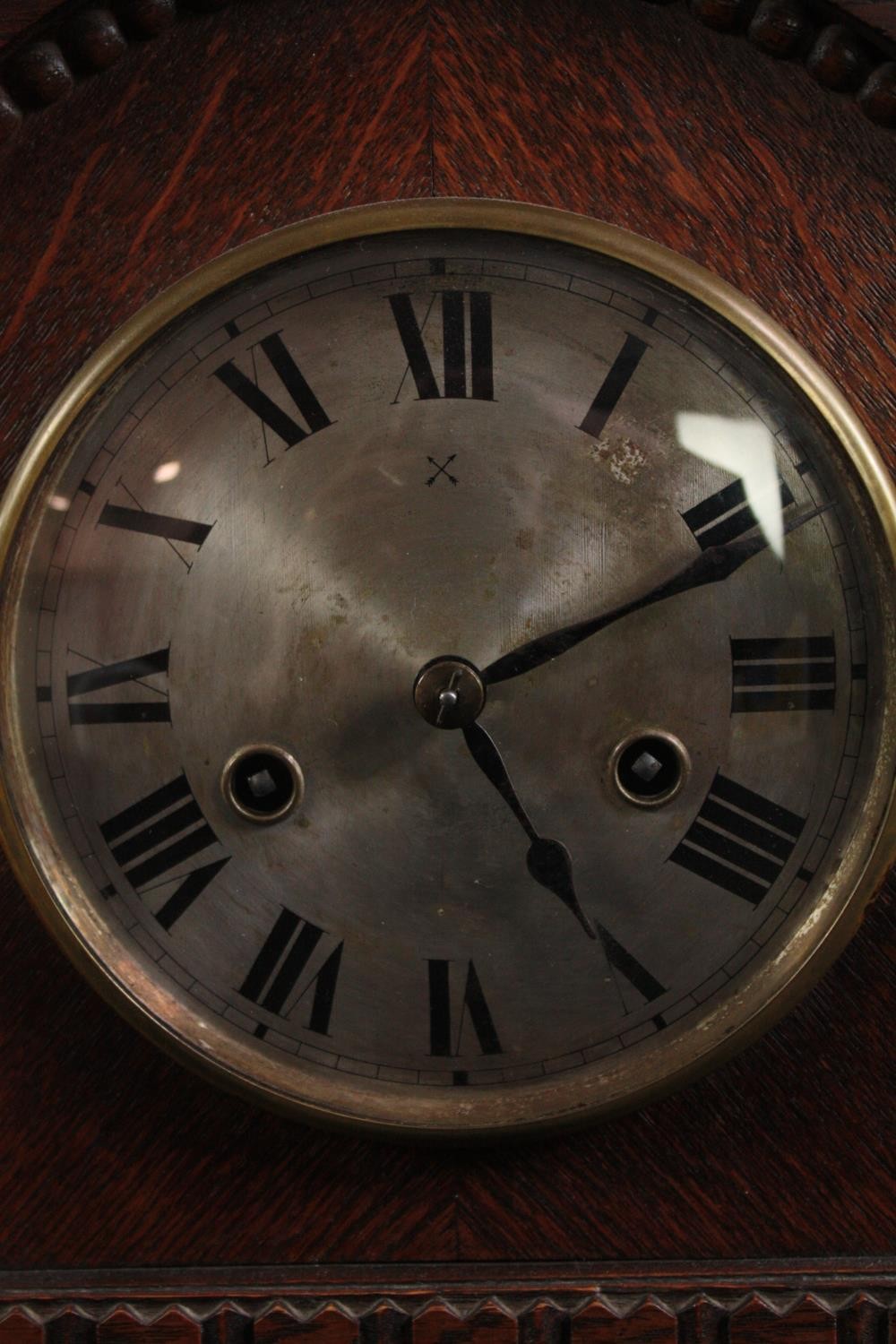 A German HAC mantle clock. In working order but missing its key. H.28 W.25 D.12cm. - Image 2 of 7