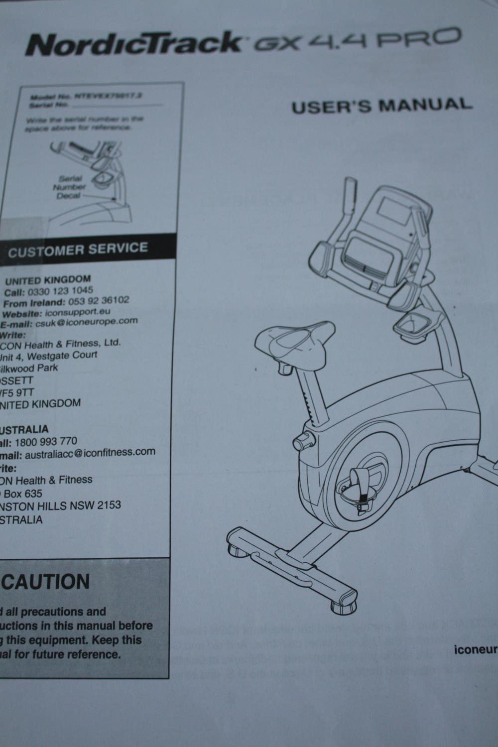 A contemporary NordicTrack exercise bike. H.160 W.110 D.31cm. - Image 7 of 7