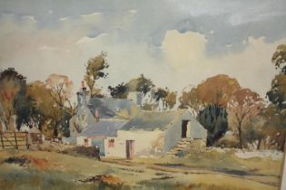 John Hobson Nicholson (British. 1911-1988). Watercolour. A rural scene. Signed lower left. Framed