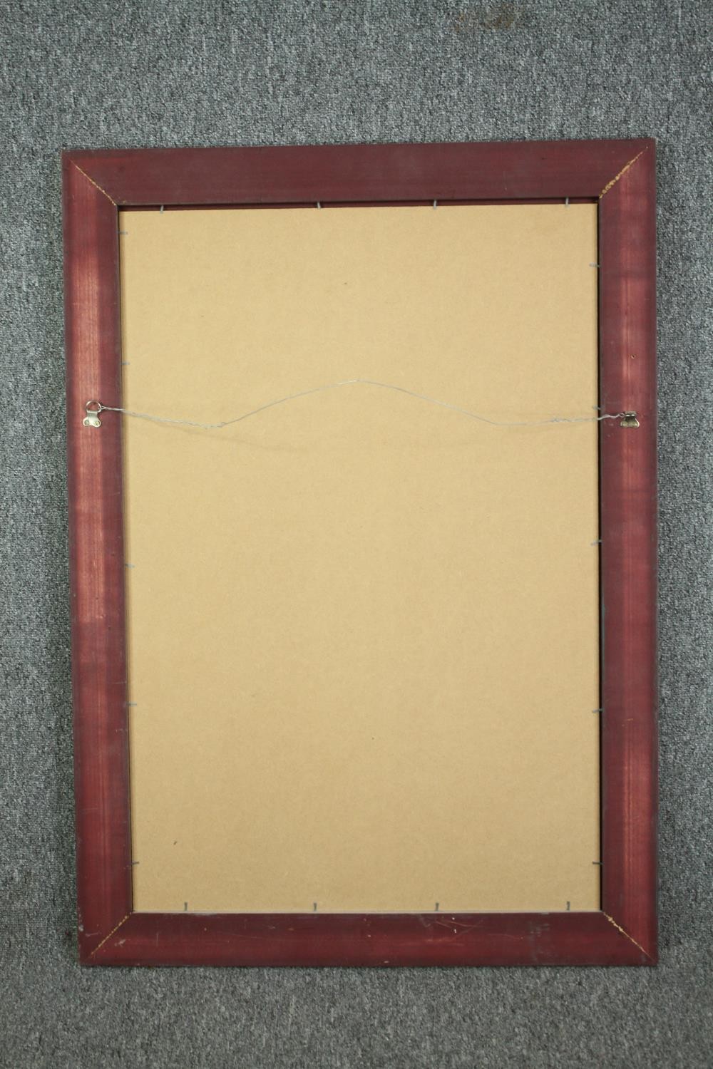 Wall mirror, contemporary silvered foliate frame with bevelled plate. H.107 W.76cm. - Image 5 of 5