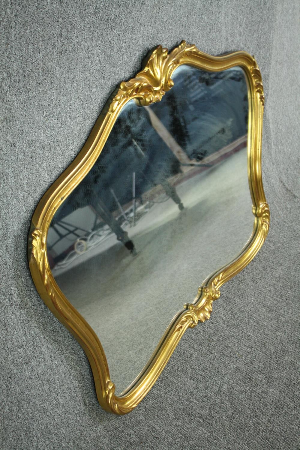 Wall mirror, contemporary in Rococo style frame. H.79 W.100cm. - Image 2 of 4