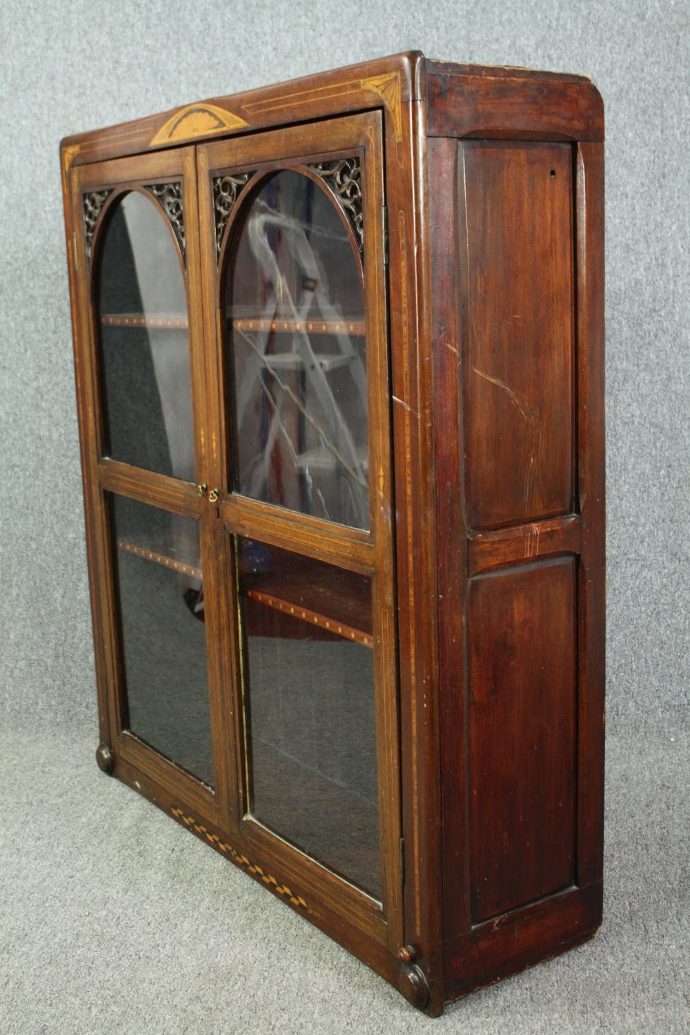 Bookcase, mid century oak. H.114 W.101 D.28cm. - Image 2 of 7