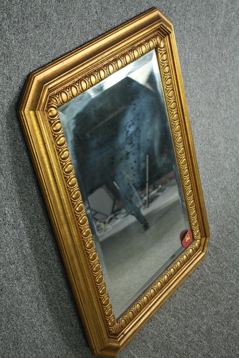 Wall mirror, contemporary gilt framed with bevelled plate. H.78 W.57cm. - Image 2 of 4