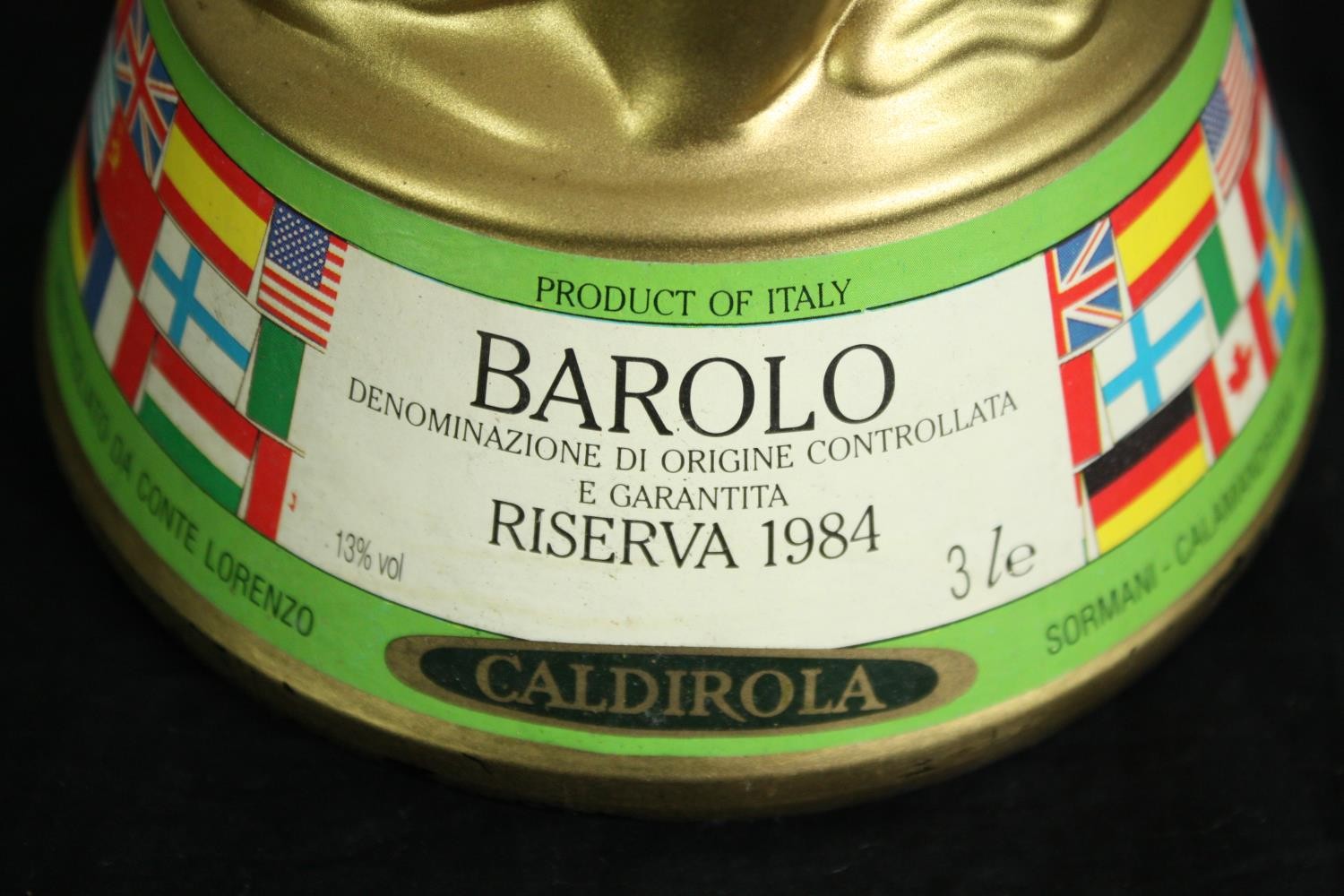 A replica World Cup Italia 1990 Jeroboam bottle of "Barolo" Reserva 1984 D.O.C.G. (unopened), with - Image 2 of 5