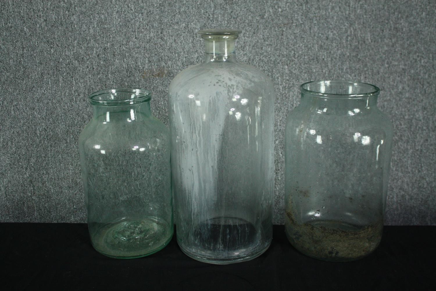 A collection of fourteen large glass pickling jars. Probably early twentieth century but maybe - Image 2 of 5