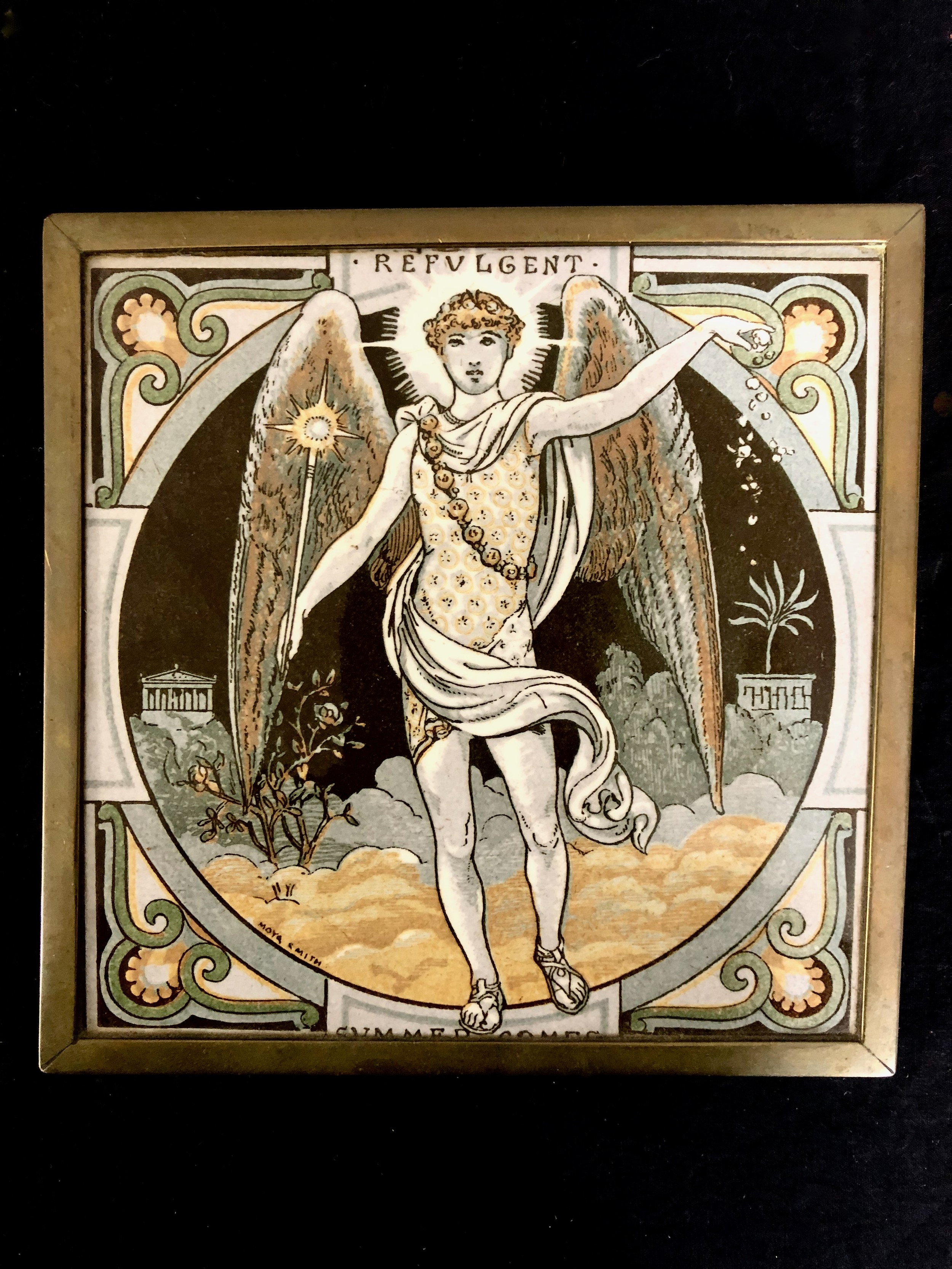 A late 19th Century James Thomson 'Seasons' tile, designed by John Moyr Smith 'Refulgent Summer - Image 2 of 7