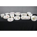 A set of sixteen pieces of Royal Worcester Evesham and Wild Harvest cook and serving ware. L.37 W.